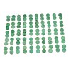 Electroplate Natural Druzy Crystal Cabochons G-L047-8mm-15-2