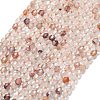 Natural Red Hematoid Quartz/Ferruginous Quartz Beads Strands G-A260-A31-01-2
