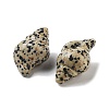 Natural Dalmatian Jasper Carved Figurines DJEW-L023-H13-2
