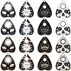 32Pcs 8 Styles Alloy Enamel Pendants ENAM-SC0005-13A-1