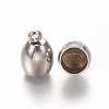 Tarnish Resistant 201 Stainless Steel Cord Ends STAS-L226-017D-P-2