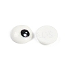 White and Black Flat Round Cartoon Resin Cabochons LS-CRES-Q009-01G-3