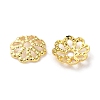 Rack Plating Brass Bead Caps KK-F090-21G-01-2