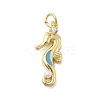 Brass Micro Pave Cubic Zirconia Pendants KK-A278-04G-02-1
