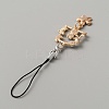 Alloy Enamel Arch with Cat & Sakura Phone Charm Mobile Straps HJEW-WH0007-25B-2