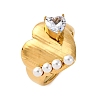 304 Stainless Steel Adjustable Cuff Rings for Women LS-RJEW-B126-03G-4