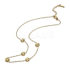 304 Stainless Steel Daisy Flower Link Chain Necklaces for Women LS-NJEW-Q028-10G-2