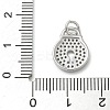 Rack Plating Brass Micro Pave Cubic Zirconia Pendants KK-K392-43P-3