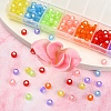 245~266Pcs 7 Colors Transparent Acrylic Beads TACR-YW0001-57-5