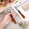 2Pcs Cowhide Leather Car Key Chain Pendant Decorations AJEW-CL0001-80C-3
