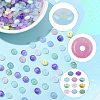 120Pcs 2 Colors Baking Paint Imitation Jade Glass Beads DGLA-FS0001-21B-3