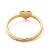 Ion Plating(IP) 201 Stainless Steel Heart Adjustable Ring for Women RJEW-F131-06G-3