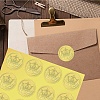 34 Sheets Self Adhesive Gold Foil Embossed Stickers DIY-WH0509-016-6