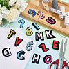   4 Sets 2 Style Letter A~Z & Number 0~9 Polyester Embroidery Cloth Iron on/Sew on Patches PATC-PH0001-05-5