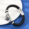 Braided Microfiber Leather Cord Bracelets BJEW-D304-19AS-01-1