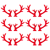 36Pcs 2 Styles Velvet and Plastic Antler Snowman Hand Branch FIND-GF0007-09A-1