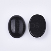 Natural Black Obsidian Cabochons G-S349-25A-02-2
