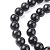 Natural Obsidian Bead Strands G-R173-8mm-02-2