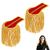 Polyester Tassel Epaulettes AJEW-WH0481-519C-02-1