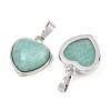 Natural Amazonite Pendants G-A315-04B-P-2