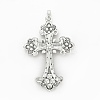 Alloy Rhinestone Big Pendants PALLOY-P198-01AS-RS-2