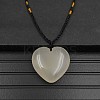 Natural Agate Pendant Necklaces XA8803-15-1