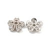925 Sterling Silver Micro Pave Cubic Zirconia Bead Caps STER-U002-12P-2