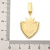 Rack Plating Brass Micro Pave Clear Cubic Zirconia North Star European Dangle Charms KK-U035-17G-02-3