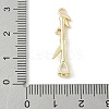 Brass Micro Pave Cubic Zirconia Pendants KK-M326-13B-G-3