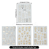 4Pcs 4 Styles Branch Self Adhesive PET Nail Art Stickers Decals MRMJ-SP0001-18-2
