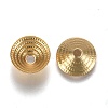 Eco-Friendly Brass Bead Cap KK-H740-09G-2