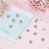 40Pcs Flower Rhinestone Cabochon FIND-FG0003-22-4
