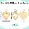 10Pcs Brass Pendants KK-BBC0025-18-2