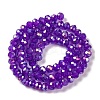 Baking Electroplate Glass Beads Strands DGLA-A039-J6MM-B05-2
