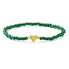 Christmas Brass & Resin Beaded Stretch Bracelets TY5833-4-1