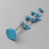 304 Stainless Steel Pigeon Name Card Holder AJEW-WH0010-29-2