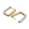 Two Tone 304 Stainless Steel Hoop Earrings LS-EJEW-K257-02A-GP-2
