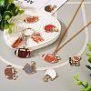 16Pcs 8 Styles Alloy Enamel Pendants ENAM-TA0001-79-8