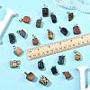 20Pcs 10 Styles Natural & Synthetic Mixed Gemstone Pendants G-FS0005-93P-02-6
