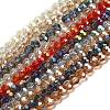 Electroplate Glass Beads Strands EGLA-D020-4x3mm-M2-1