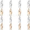 16Pcs 4 styles Brass Lobster Claw Clasps FIND-NB0002-65-1