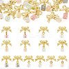 14Pcs 7 Colors Baking Paint Handmade Lampwork Crake Pendants PALLOY-TA00156-1