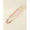 Fashion Imitation Acrylic Pearl Stretchy Necklaces for Kids NJEW-JN00425-03-3