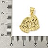 Rack Plating Brass Pave Cubic Zirconia Pendants KK-U029-26G-3