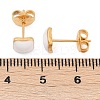 304 Stainless Steel Enamel Stud Earrings EJEW-U045-02G-01-2