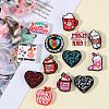15Pcs 15 Styles Food Grade Silicone Focal Beads SIL-SZ0001-81-3