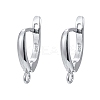 Anti-Tarnish Rhodium Plated 925 Sterling Silver Leverback Earrings STER-K168-003P-1