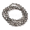 Electroplate Transparent Glass Beads Strands GL-CBA7A17-02A-12-4