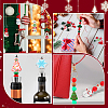 18Pcs 9 Styles Christmas Theme Silicone Focal Beads SIL-SC0002-28-5