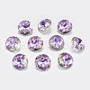 Faceted Glass Rhinestone Charms RGLA-F051-12mm-001VL-1